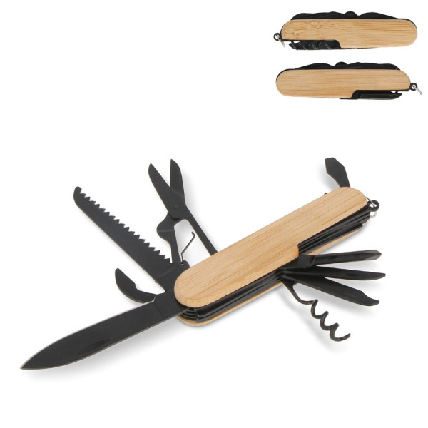 Multitool bamboe 9 functies