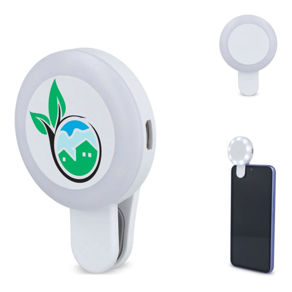 Universele Draagbare Selfie LED lampje met 3 standen